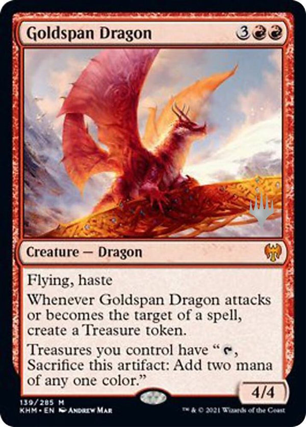 Goldspan Dragon - Promo Pack: Kaldheim (PPKHM)