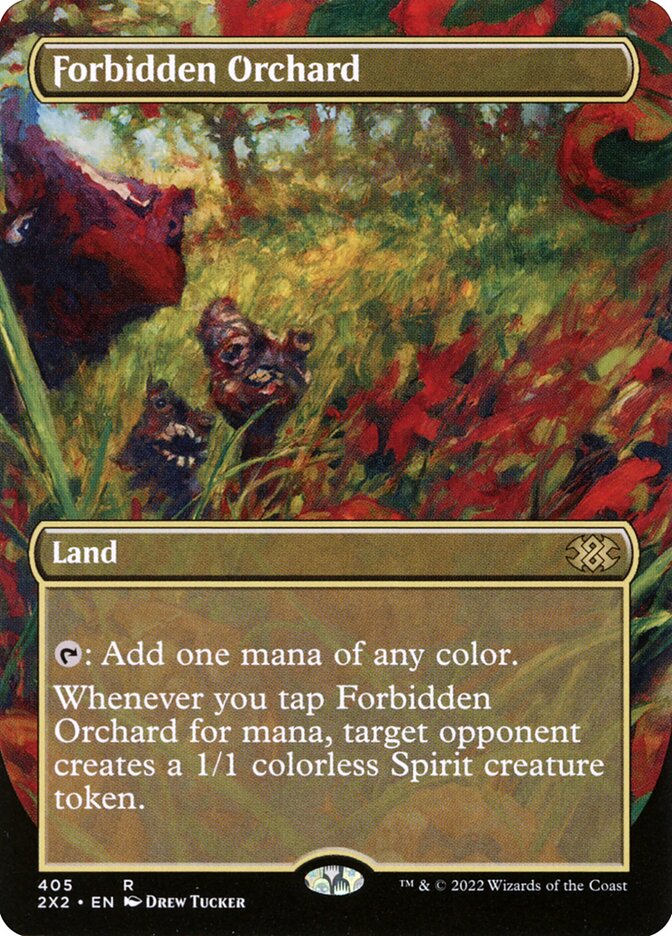 Forbidden Orchard (Borderless) - Double Masters 2022 (2X2) - FOIL