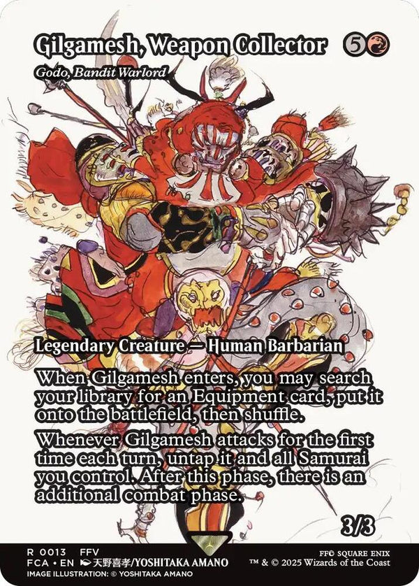 Gilgamesh, Weapon Collector - Godo, Bandit Warlord (Showcase) - FINAL FANTASY: Through the Ages (FCA) - FOIL