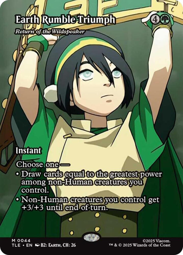 Earth Rumble Triumph - Return of the Wildspeaker (Borderless) - Avatar: The Last Airbender: Eternal-Legal (TLE)