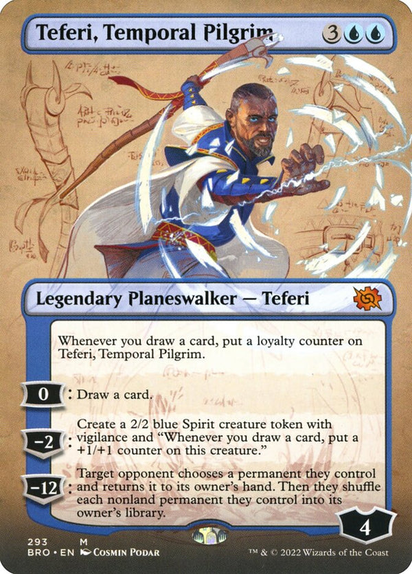 Teferi, Temporal Pilgrim (Borderless) - The Brothers' War (BRO) - FOIL