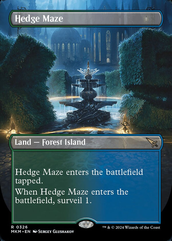 Hedge Maze (Borderless) - Murders at Karlov Manor (MKM) - FOIL