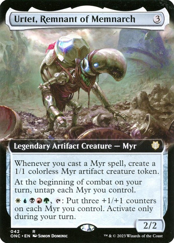 Urtet, Remnant of Memnarch (Extended Art) - Commander: Phyrexia: All Will Be One (ONC) - FOIL